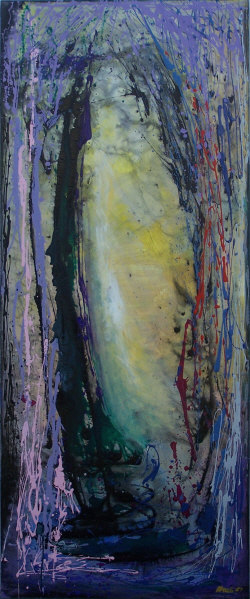 'Wraith' by Walter Rhoads. 32 x 80in. Acrylic on panel. $800 Wraith